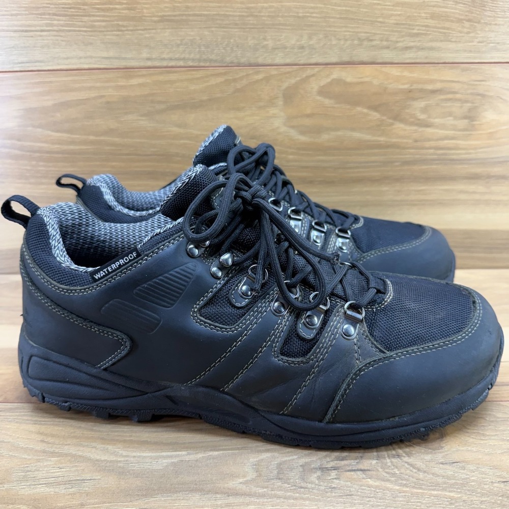 DREW Canyon Slip Oil Resistant Work Shoes Mens 12.5 W Black Leather Waterproof